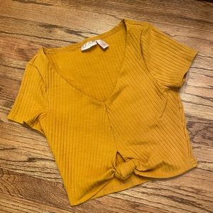 Mustard Crop Top, size medium